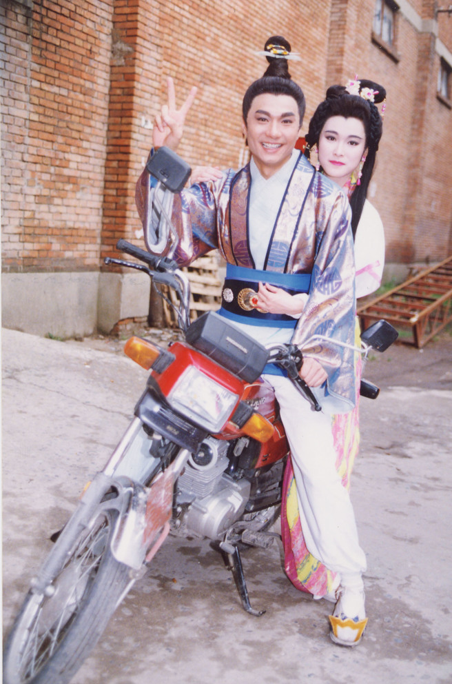 林俊贤、童爱玲合作《唐太宗李世民》的旧照。（图／中时资料照）