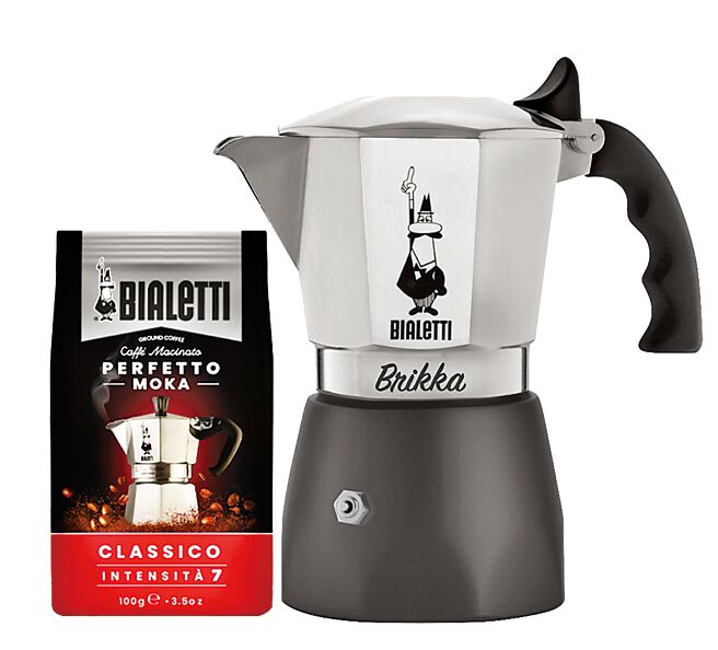 city’super义大利「Bialetti比亚乐堤加压摩卡壶2杯＋研磨咖啡粉」原价3499元，特价1999元。（city’super提供）