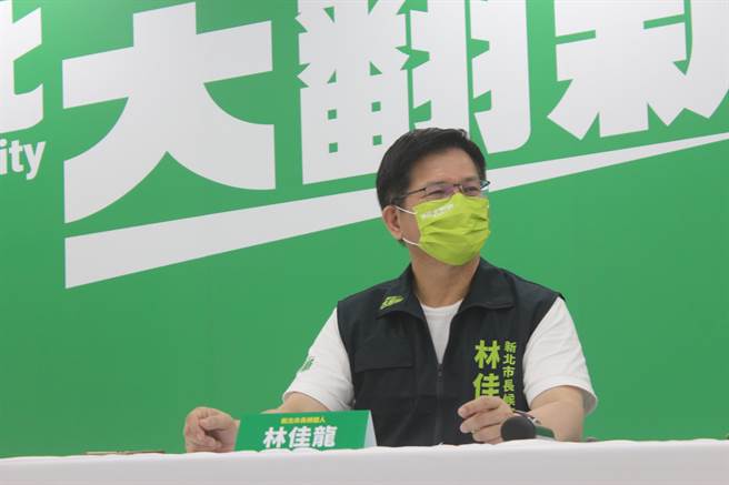 民进党新北市长参选人林佳龙说，我们没有针对特定人，只ˇ希望对市政与城市发展有更多讨论。（陈慰慈摄）