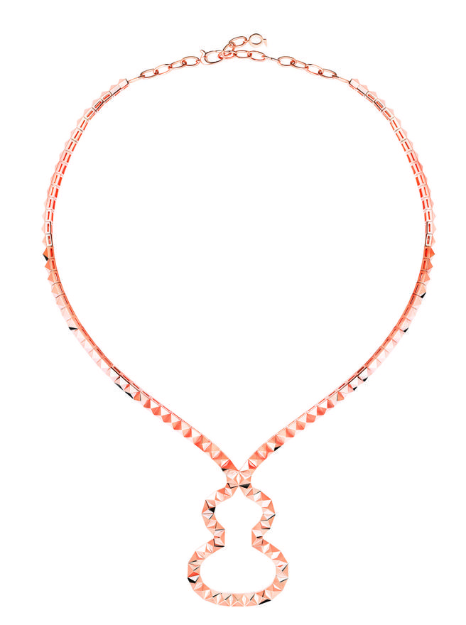 Qeelin_Wulu 18系列玫瑰金項鍊，63萬2500元。 （Qeelin提供）