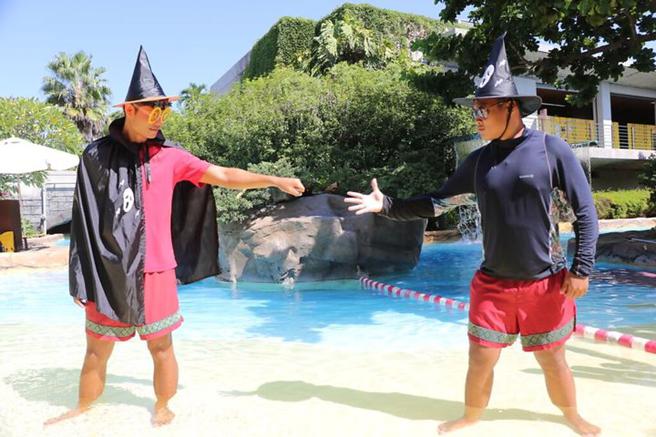 ▲双十连假的三天假期举办第一届漂漂河趣味健走大赛。　图：丽宝乐园渡假区／提供