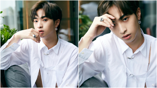 庾恩利在微博上晒出自己的穿搭照。（图／翻摄自庾恩利微博）