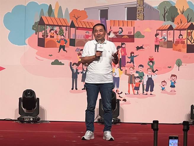 侯友宜对警大说法表示尊重。（王扬杰摄）