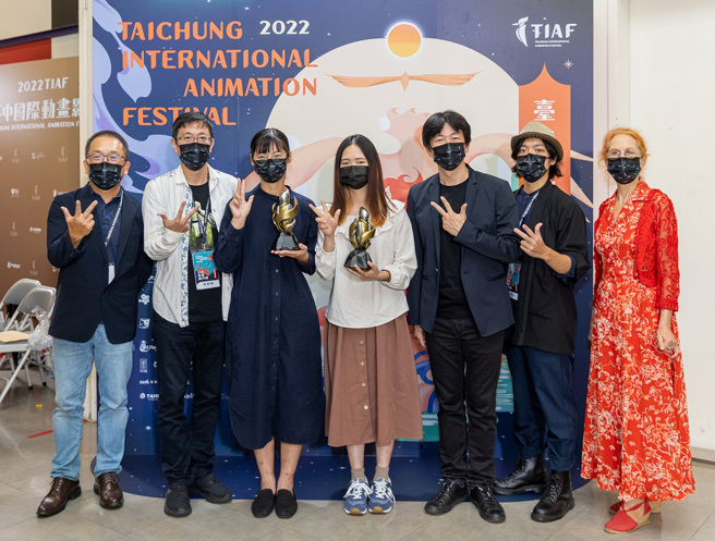 2022TIAF决审评审团与臺湾组得奖者（图／台中市影视发展基金会提供）