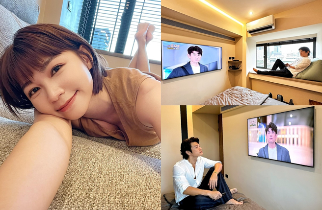 曾智希、陈志强开箱千万新家。（图／翻摄自simba.1220 IG；翻摄自陈志强 JOHN脸书）