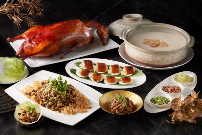 寒舍艾美酒店「寒舍食谱」推出广式「阳江烧鹅四吃」与「广式片皮鸭四吃」，以多种料理手法呈现极致港式烧味。（图／寒舍艾美酒店提供）