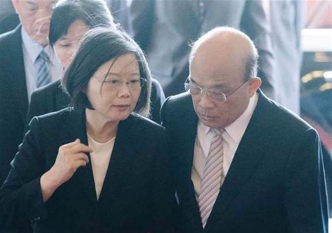 总统蔡英文、行政院院长苏贞昌。（图／本报资料照）