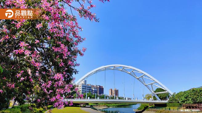 品观点｜美人树花海秋日登场  爱河之心赏秋拍照趣（图/品观点提供）