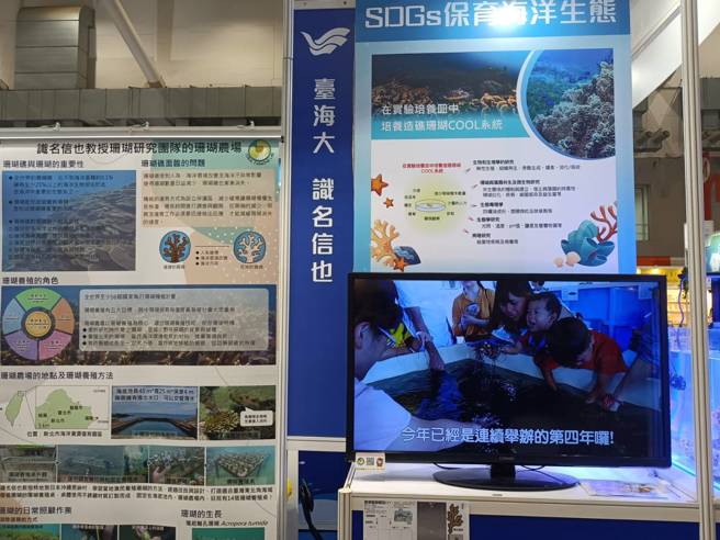由国立臺湾海洋大学识名信也教授指导学生研究出的成果，为台湾海洋生物保育付出一份心力。(摄影/刘于瑄)