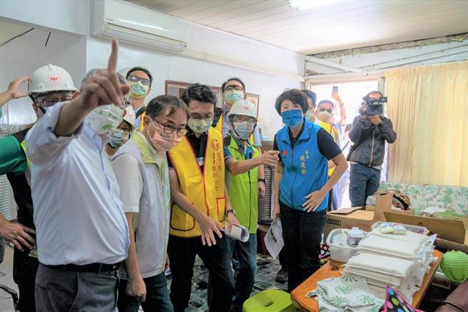 内政部次长花敬群29日至台东勘灾。（读者提供／蔡旻妤台东传真）