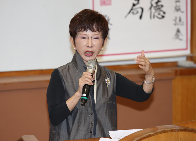 国民党前主席洪秀柱。（资料照片）