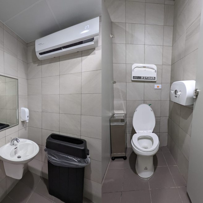 好市多就连加油站的公厕都装设有冷气，让许多人相当讚赏。（翻摄自COSTCO 好市多 消费经验分享区脸书）