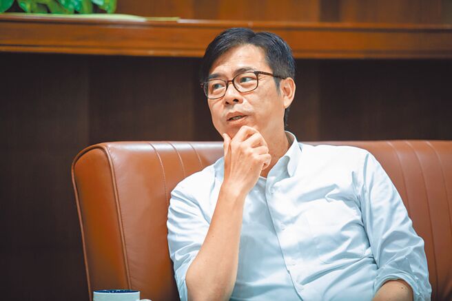 民进党高雄市长参选人陈其迈。（袁庭尧摄）