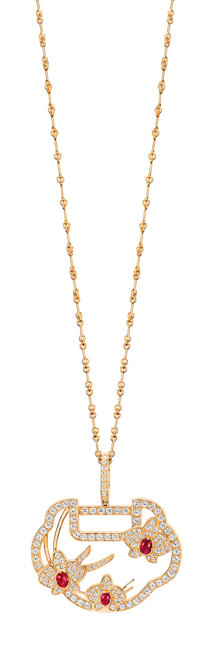 Qeelin Yu Yi红宝石项炼，36万8000元。（Qeelin提供）