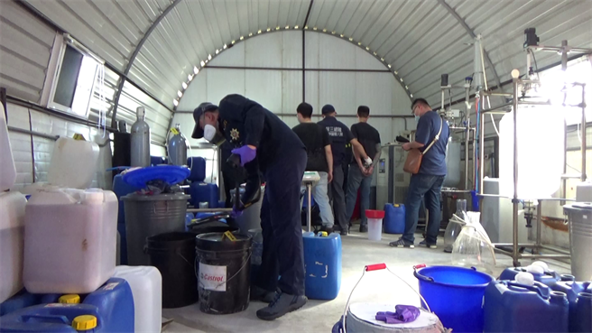 保安警察第三总队于彰化、苗栗破获大宗毒品案。（保三总队第一大队提供）