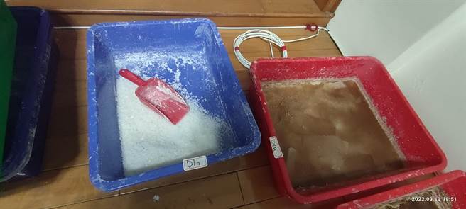 保安警察第三总队于彰化、苗栗破获大宗毒品案，查扣上千公斤成品、半成品及制毒原料。（保三总队第一大队提供）