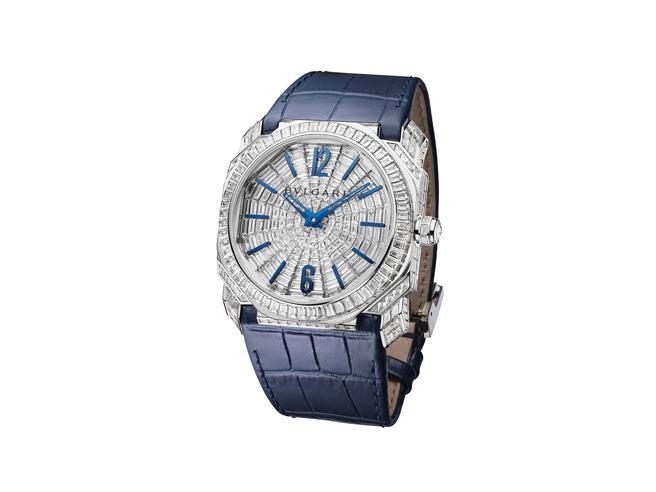 温升豪佩戴的的Octo L’Originale钻表，要价2000万。（BVLGARI提供）