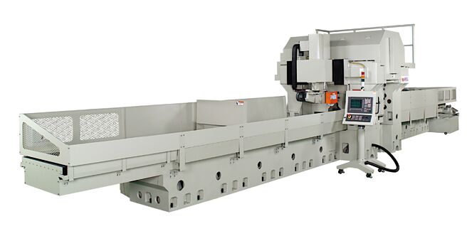 准力50400滑轨研磨机创新八字设计，能保持稳定及精度。图／业者提供