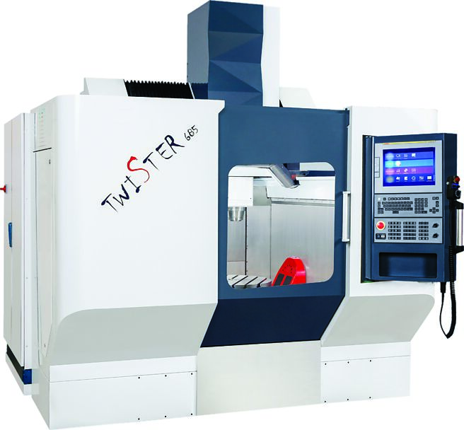 綺發機械新推出次世代高階五軸同動TWISTER天車式五軸加工機。圖／綺發機械提供