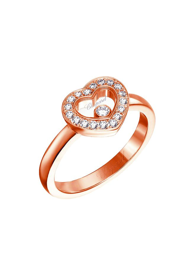 萧邦Happy Diamonds系列镶钻戒指，11万元。（CHOPARD提供）