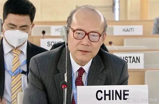 大陆代表陈旭坚定支持完全主权独立巴勒斯坦国。（央视新闻客户端）