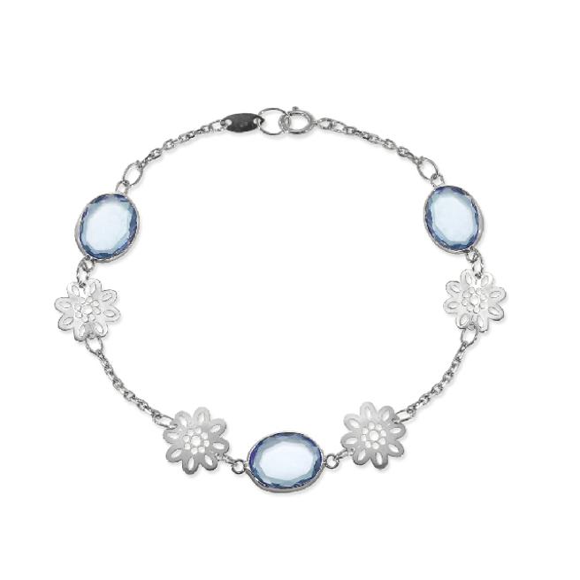 台茂購物中心的Grastyle花舞紛飛K金手鍊，原價1萬2000元，特價6380元。（台茂購物中心提供）