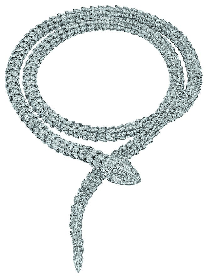 宝格丽Serpenti系列钻石项炼，1700万元。（BVLGARI提供）