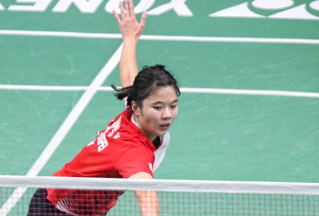 台灣羽球女單好手宋碩芸在加拿大羽球公開賽打進女單決賽。（資料照／杜宜諳攝）