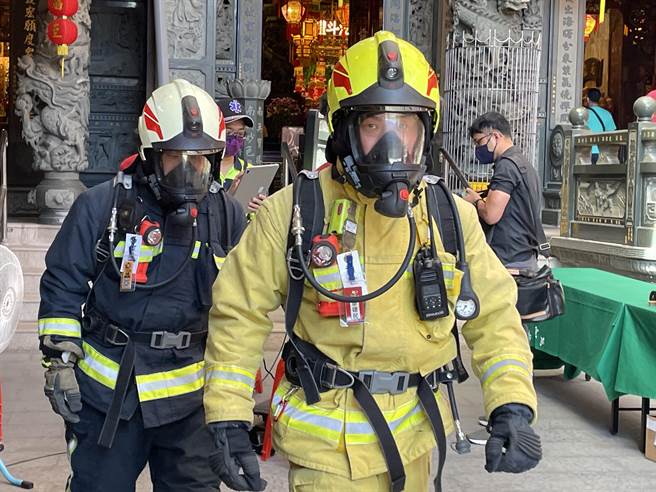 基隆市消防局为强化火场安全，更新救灾安全管制系统APP。（基隆市消防局提供／陈彩玲基隆传真）