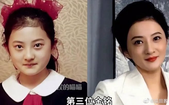 网友评价，金铭长大后彷佛变了另一个人。(图/微博)