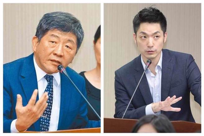 國民黨台北市長參選人蔣萬安（右圖）、民進黨台北市長參選人陳時中（左圖）。（本報系資料照）