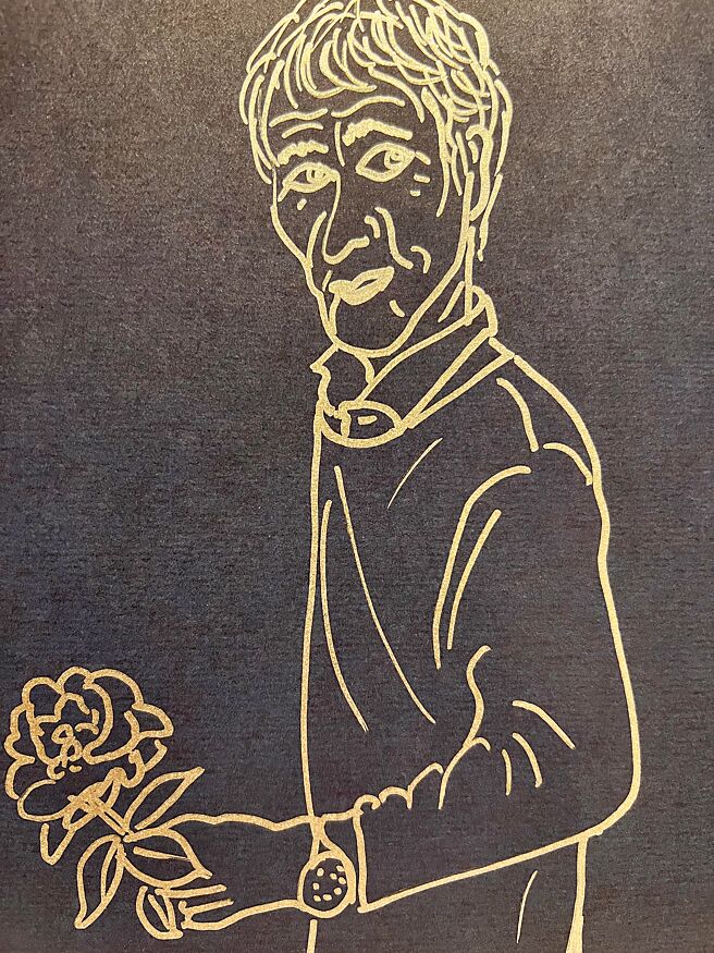 林青霞画「老王子」。（林青霞提供）