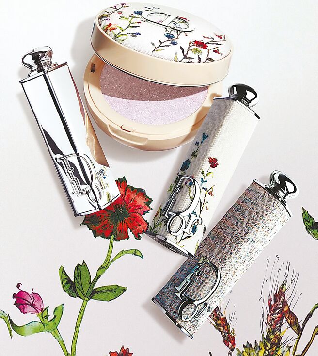 10月1日限量上市的DIOR繁花爱恋限量版迪奥瘾诱唇膏，售价1310元。（SOGO提供）