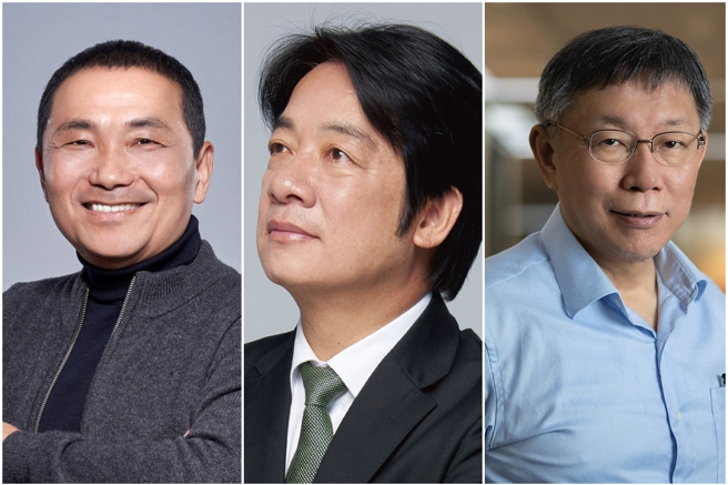 一份针对新北市选民的民调显示，如果下届总统为国民党侯友宜、民进党赖清德、民眾党柯文哲3人参选，支持度以赖居冠、侯次之。（翻摄自侯友宜、赖清德、柯文哲脸书／合成）