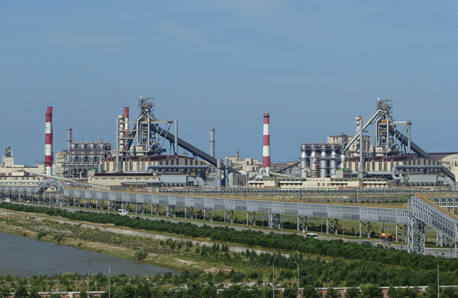 台塑河静钢铁厂。（台塑河静钢厂提供）