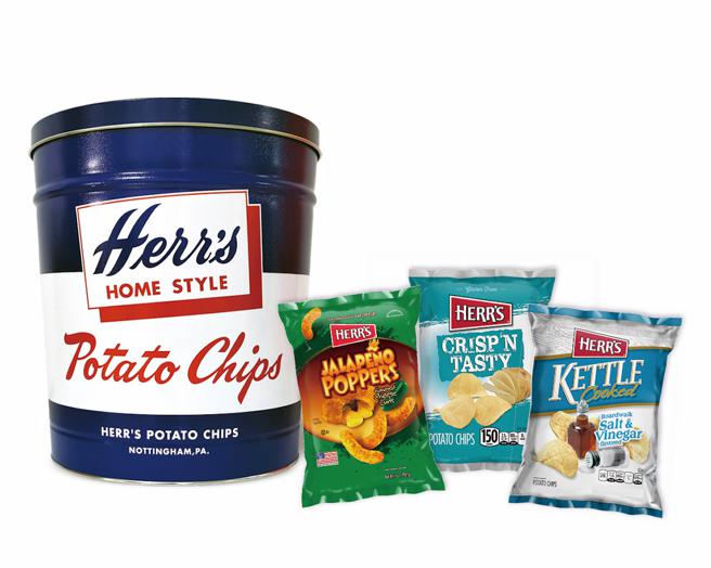 全台city’super復兴、天母、板桥、新竹店限定贩售美国进口「HERR’S贺氏派对油漆桶洋芋片」990元。（city’super提供）