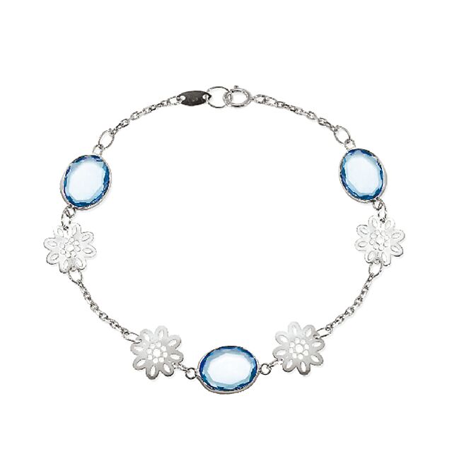 台茂购物中心的Grastyle花舞纷飞K金手炼，原价1万2000元，特价6380元。（台茂购物中心提供）