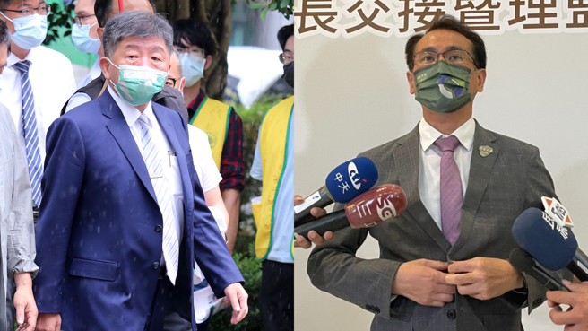 國民黨台北市前議員羅智強認為，副總統賴清德一句「台北是疫情的開始」，代表民進黨啟動「棄陳時中（左）保鄭運鵬（右）」。（合成圖／黃世麒、呂筱蟬攝）