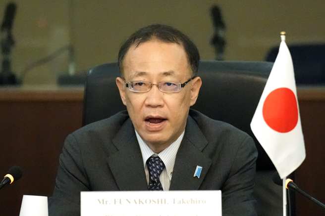 圖為日本外務省亞洲大洋洲局長船越健裕。(圖/美聯社)