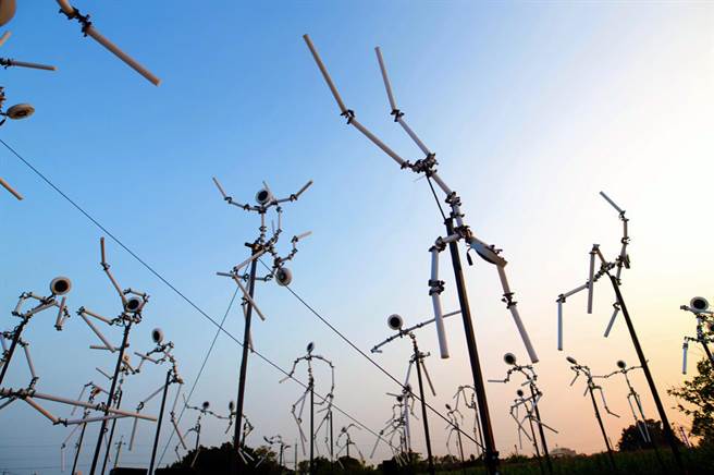 台東縣政府辦理首屆「台東光祭」作品，15日點亮知本溫泉區。（台東縣政府提供）