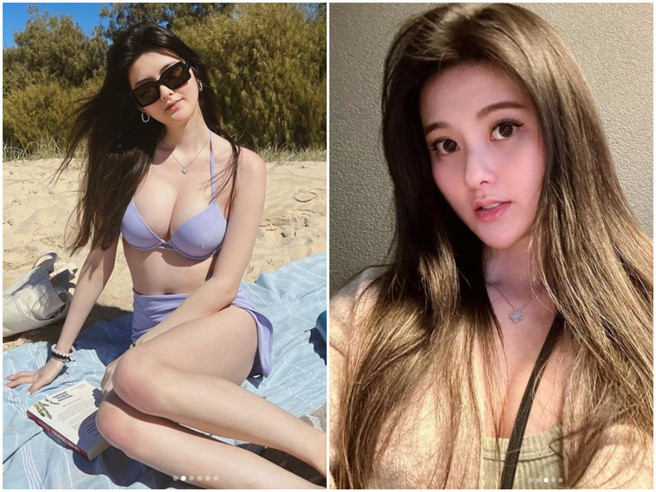 廖思惟拥有神顏和火辣身材，加上富家女的家世背景，是名副其实的白富美。（图／IG@廖思惟）