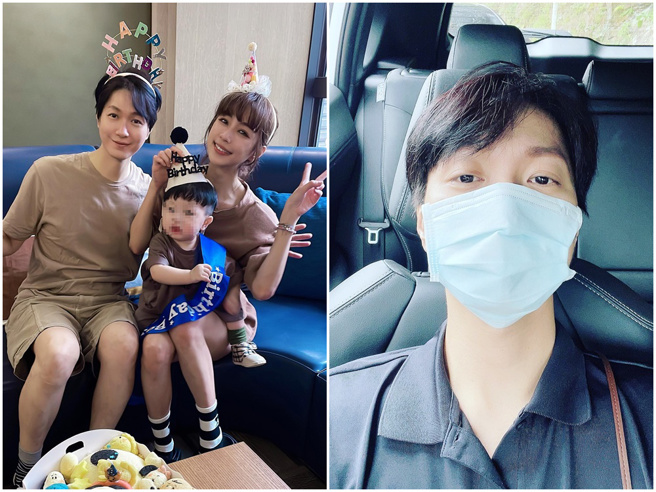 黄少谷为了养老婆和小孩，兼差开计程车赚钱。（图／FB@黄少谷）