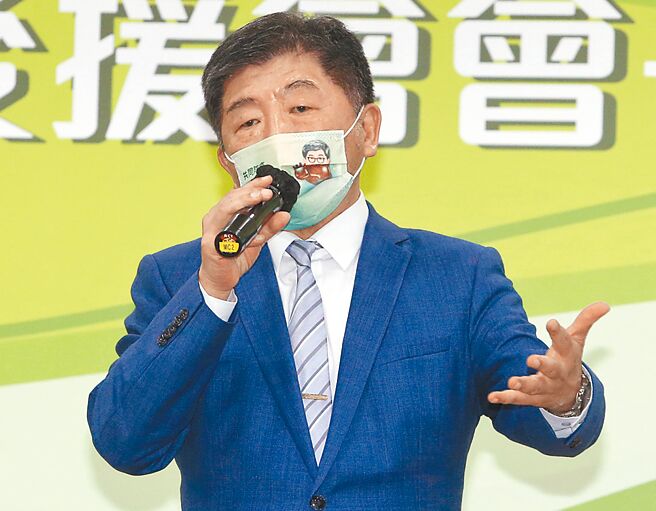 民進黨台北市長參選人、前疫情中心指揮官陳時中接受媒體專訪時，為自己打分數「整體防疫成績85分、疫苗採購90分」。（本報資料照片）