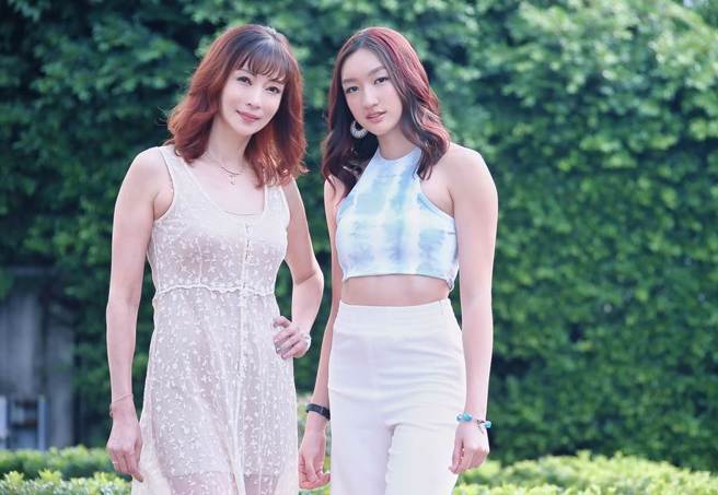 温翠苹和女儿温心舞。(图/中时资料照片)