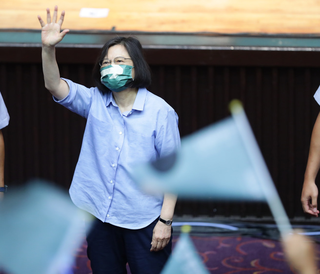 图为兼任民进党主席的总统蔡英文。（资料照,季志翔摄）