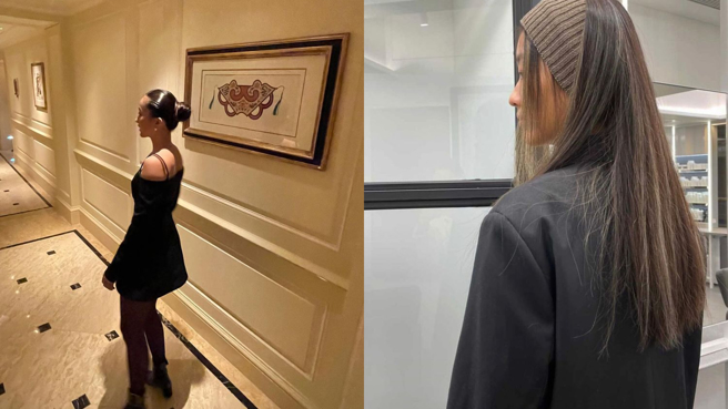 徐濠萦公开陈康堤18岁的性感青春照。(图/徐濠萦 IG)