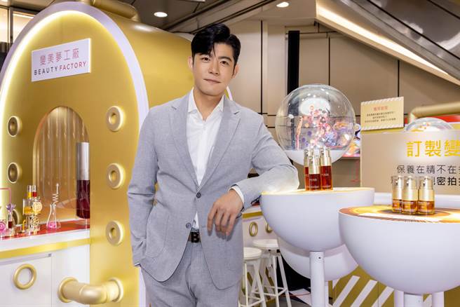 王柏杰出席美妆品牌活动。（克兰诗提供）