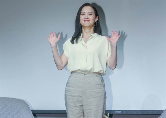 曾宝仪自信表示金钟奖典礼一定会美的。（粘耿豪摄）