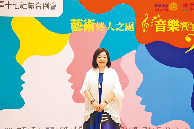 「大亞洲藝術聯盟協會」理事長鍾經新參加國際扶輪3461地區-大B區十七社聯合例會並作專題演講。圖／大亞洲藝術聯盟協會提供