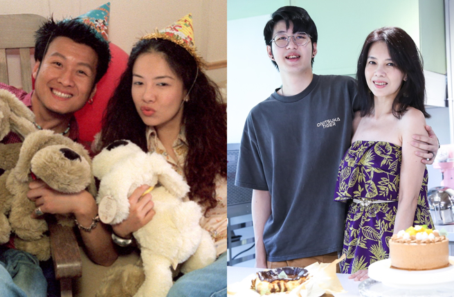 林美贞今年8月带儿子参加媒体餐叙。（图／中时资料照片）